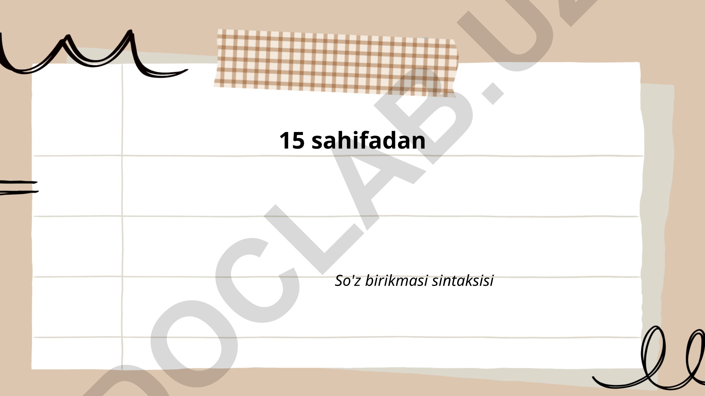So'z birikmasi sintaksisi