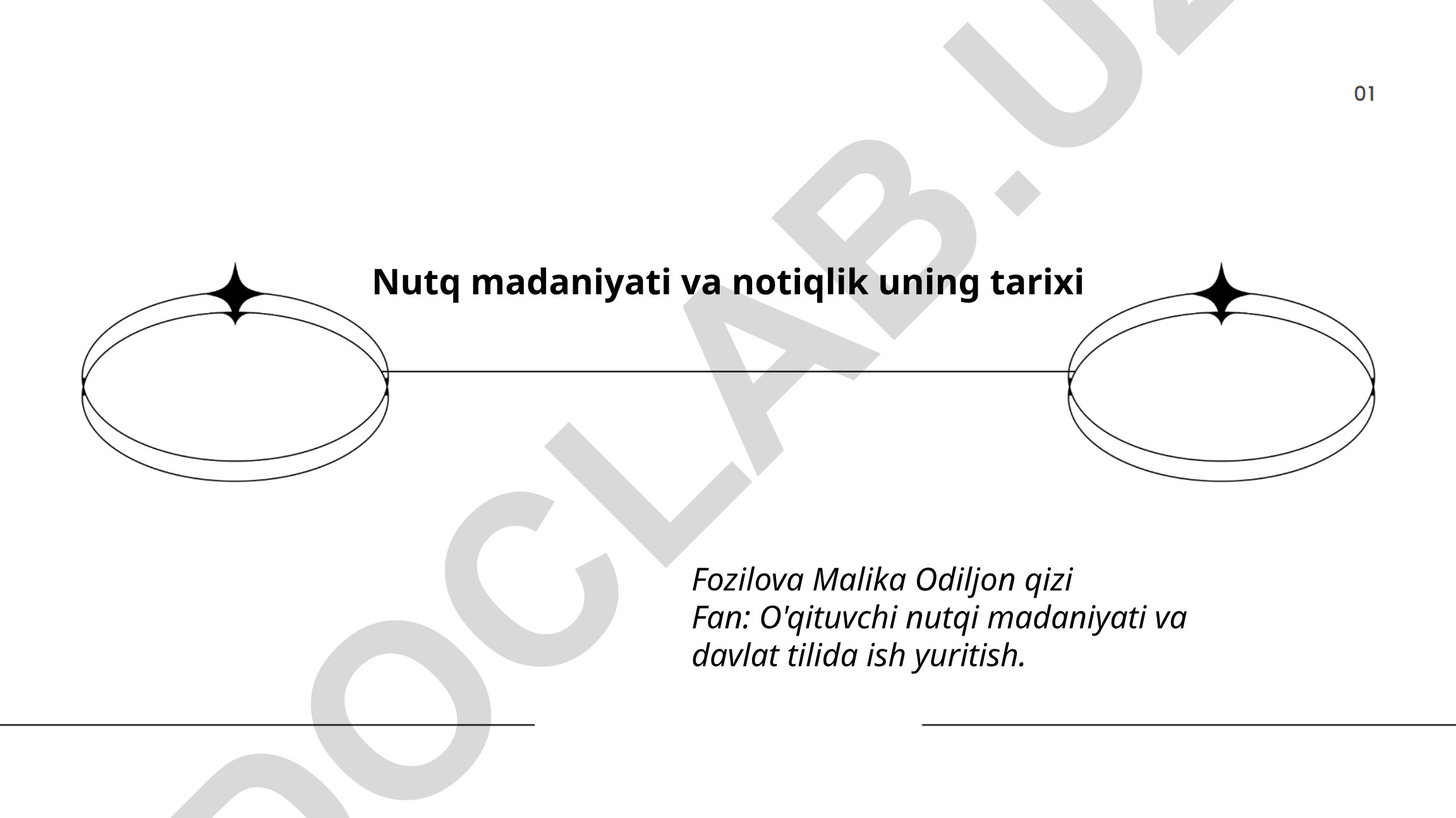 Nutq madaniyati va notiqlikning nazariy asoslari va tarixi