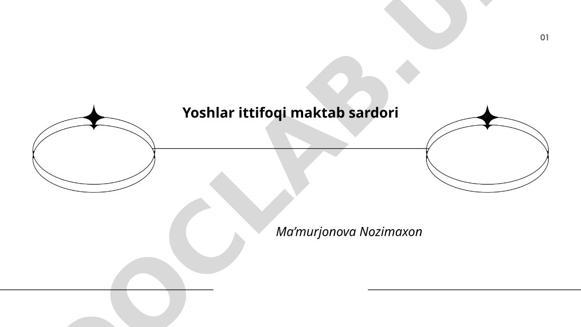 Yoshlar ittifoqi maktab sardorining vazifalari va faoliyat rejasi