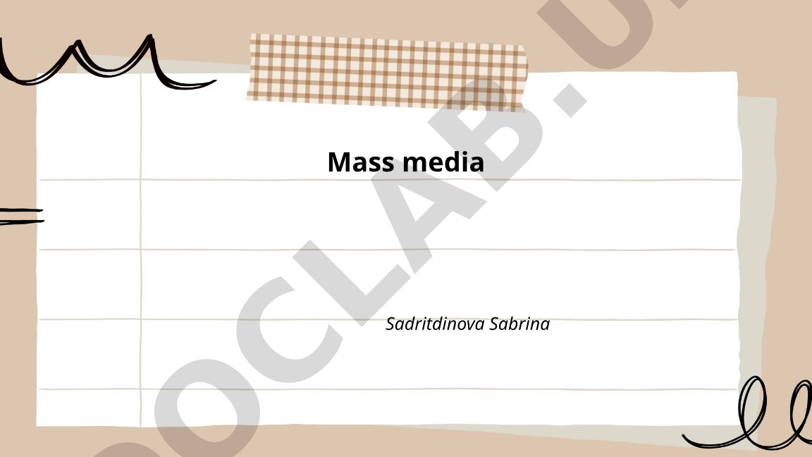 Mass Media: History, Print Media, and Broadcast Media