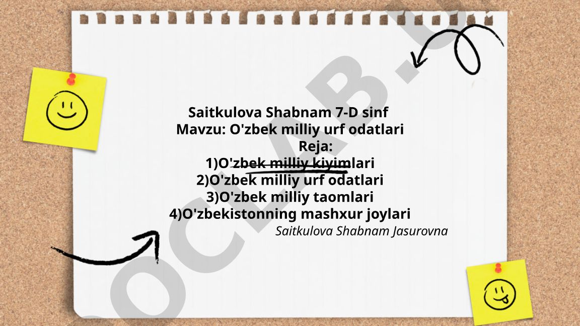 O'zbek milliy urf odatlari