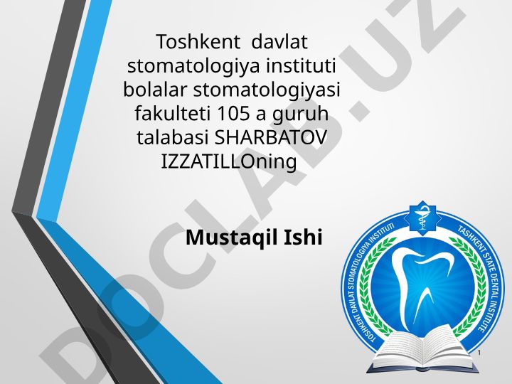 Tunnelli charxlash usuli va uning bolalar stomatologiyasida qo'llanilishi