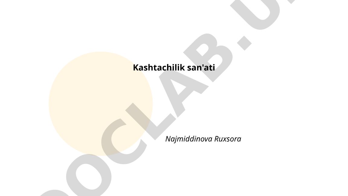 Kashtachilik san'ati: tarixi, maktablari va texnikalari