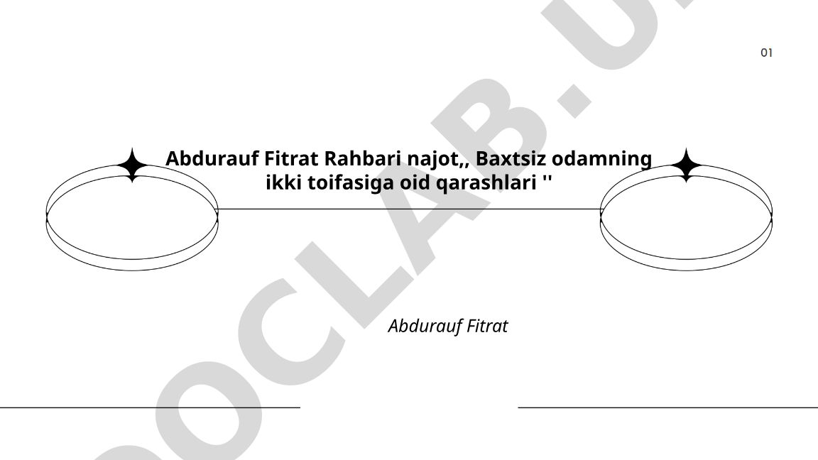 Abdurauf Fitratning "Rahbari najot" asarida baxtsiz odamning ikki toifasi