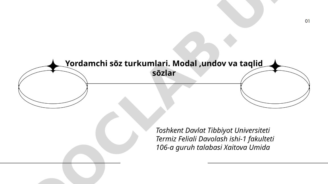 Yordamchi so'z turkumlari: modal, undov va taqlid so'zlar