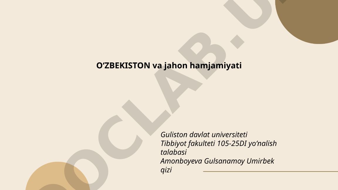 O'zbekistonning tashqi siyosati va diplomatiyasi