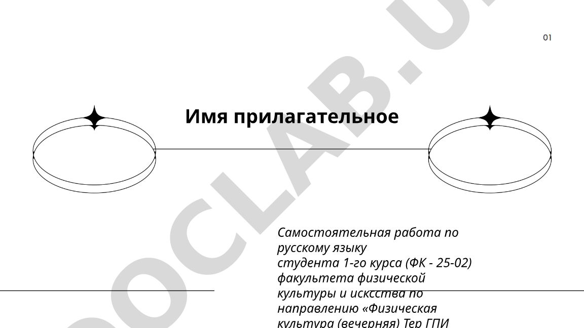 Имя прилагательное в русском языке