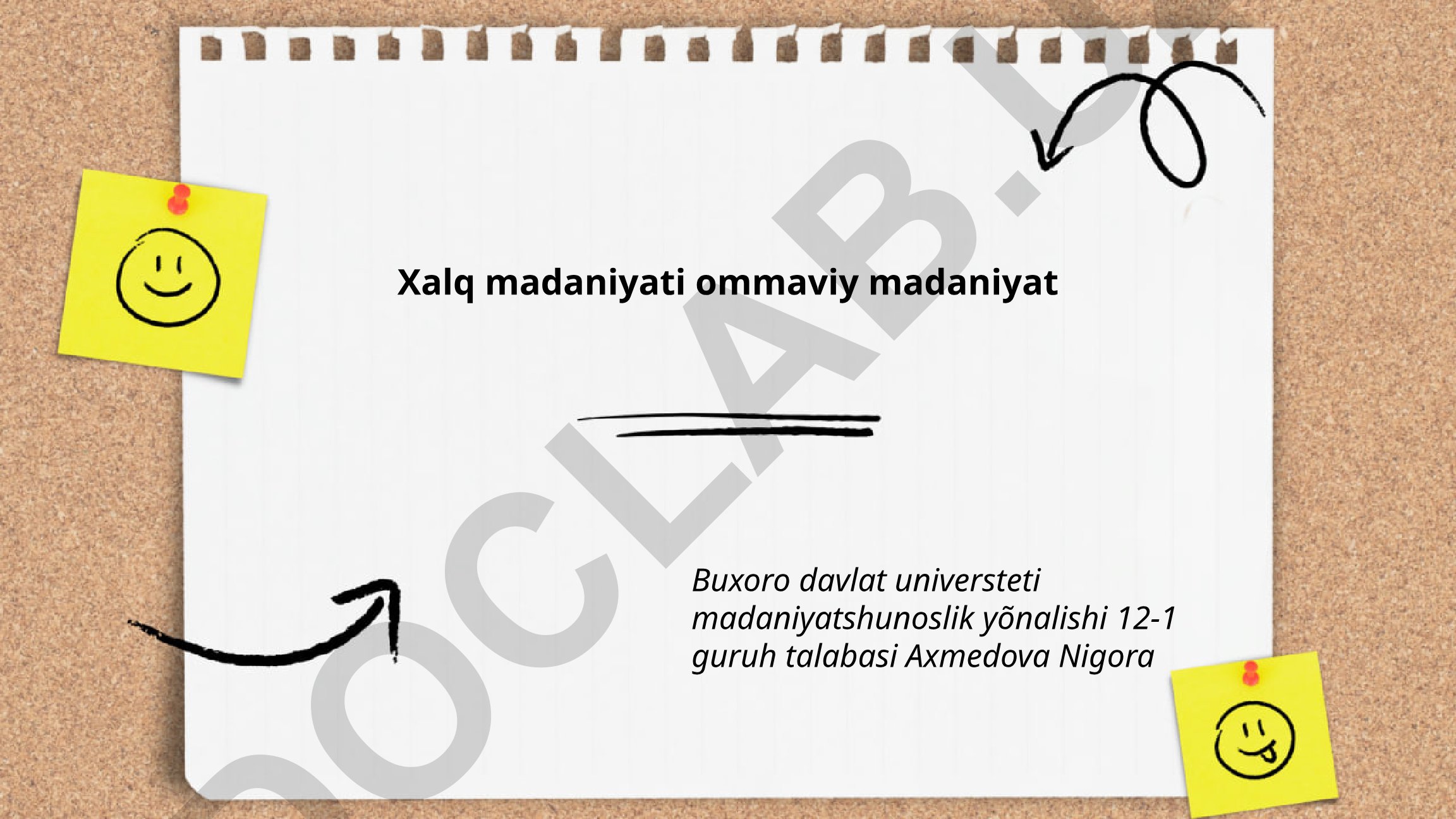 Xalq madaniyati va ommaviy madaniyatning taʼrifi va farqlari