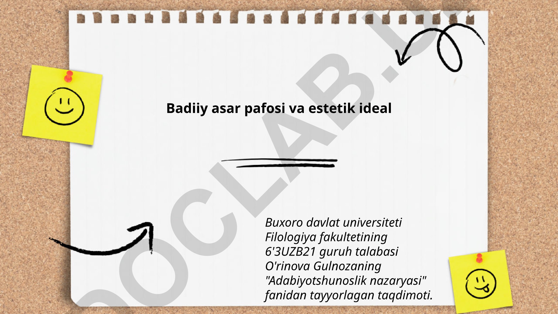 Badiiy asar pafosi va estetik ideal