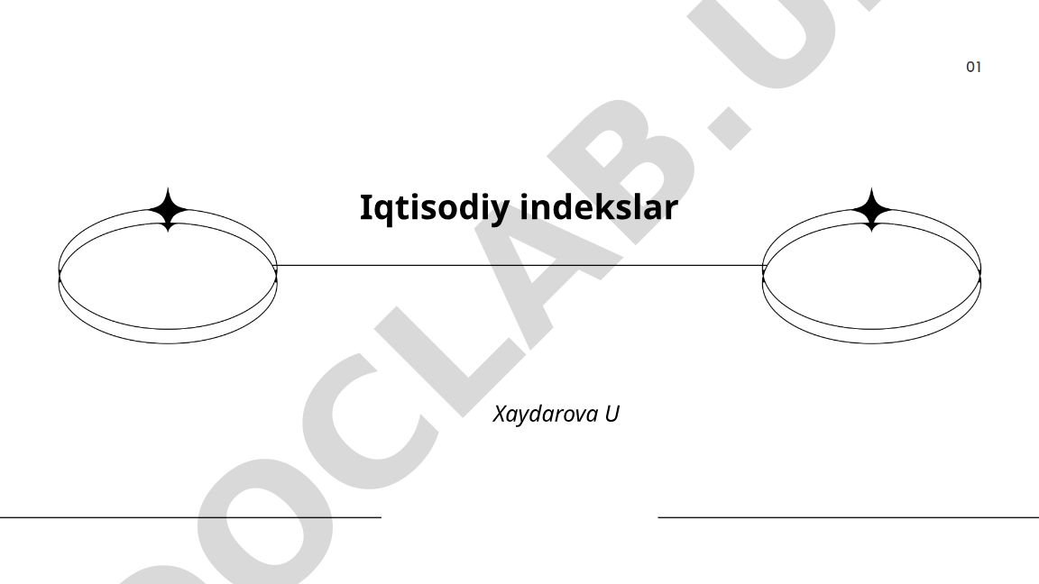 Iqtisodiy indekslar tushunchasi va turlari