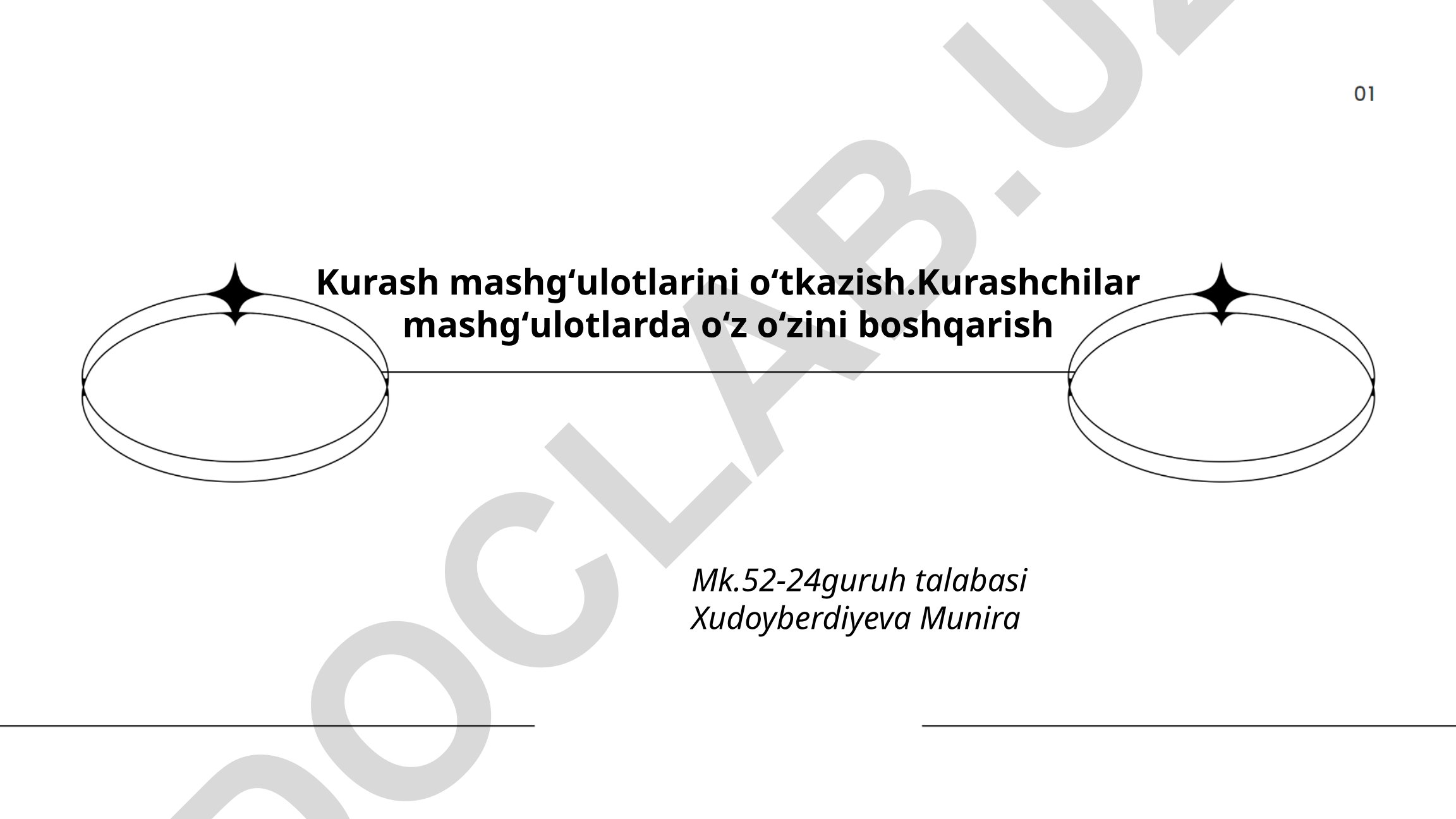 Kurash mashgʻulotlarini oʻtkazish va kurashchilarning oʻzini boshqarishi