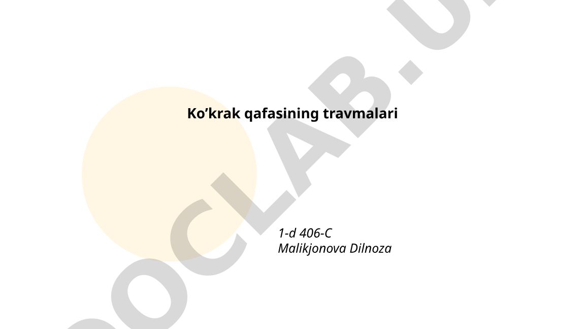 Ko'krak qafasining travmalari: anatomiyasi, revralar sinishi va flail chest