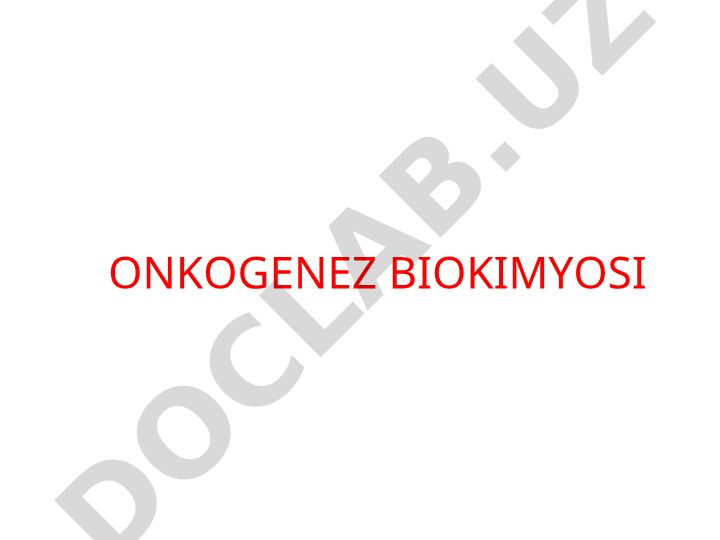 Onkogenez biokimyosi