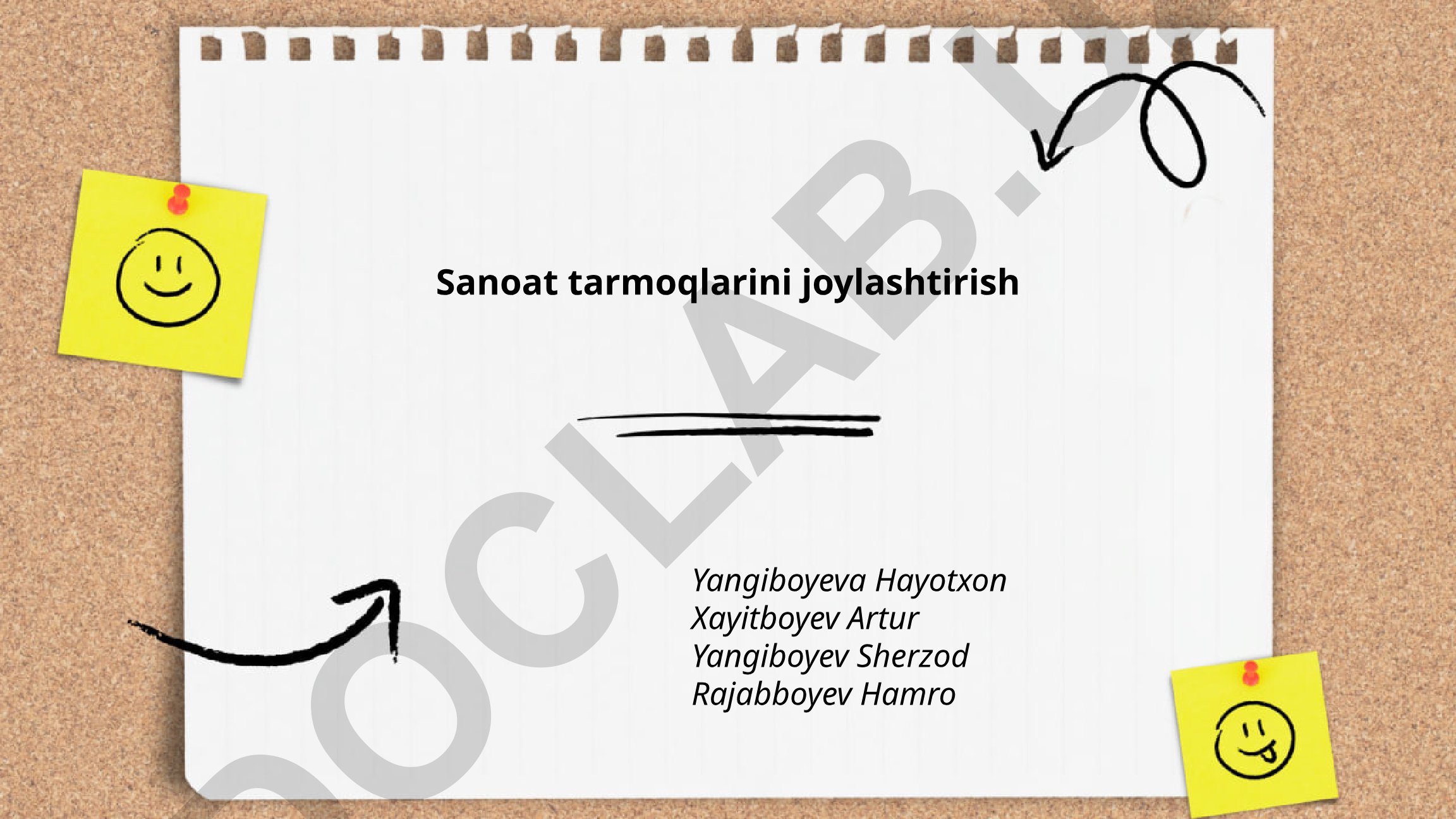 Sanoat tarmoqlarini joylashtirish nazariyasi va tamoyillari
