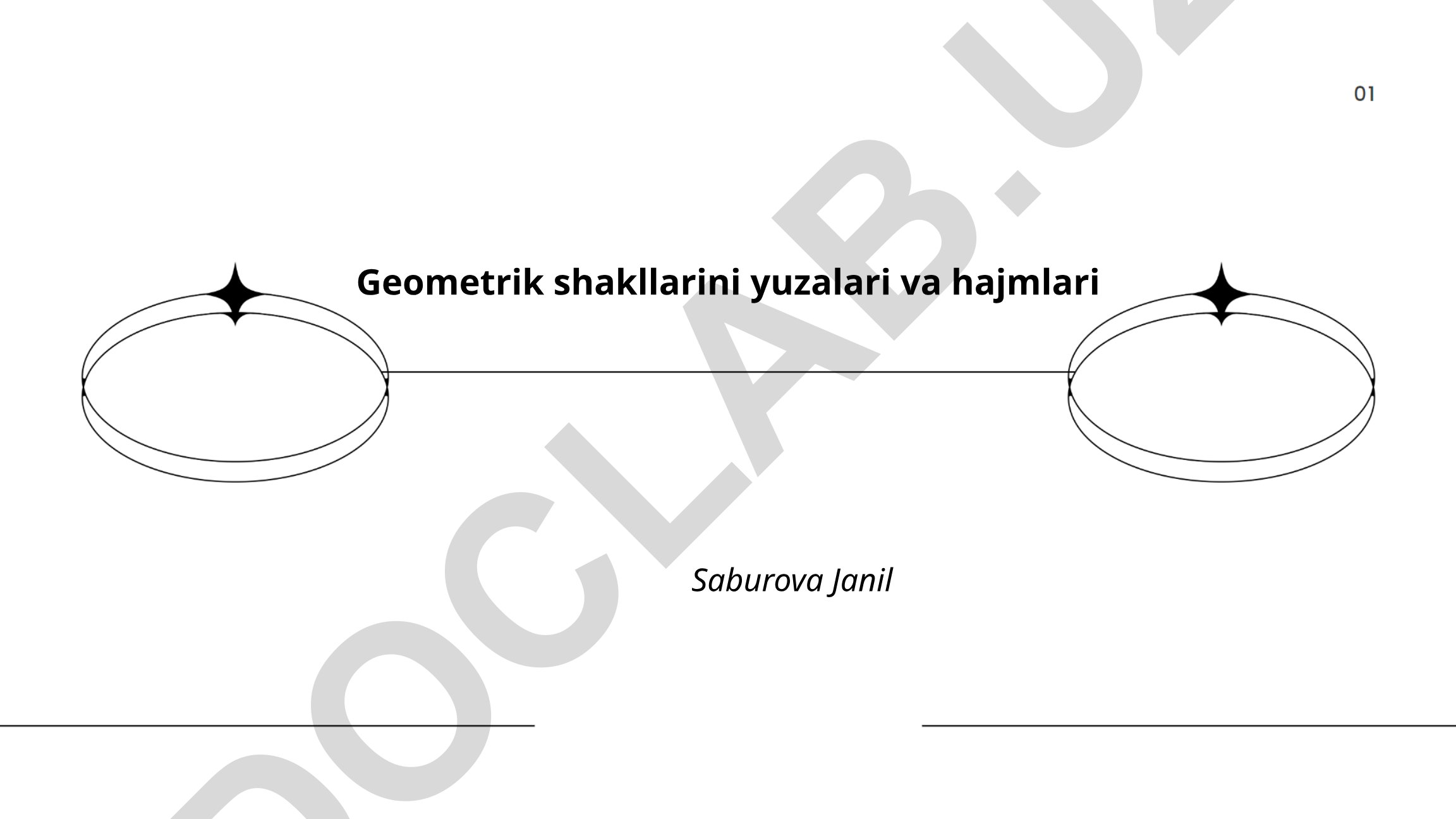 Geometrik shakllarning yuzalari va hajmlari