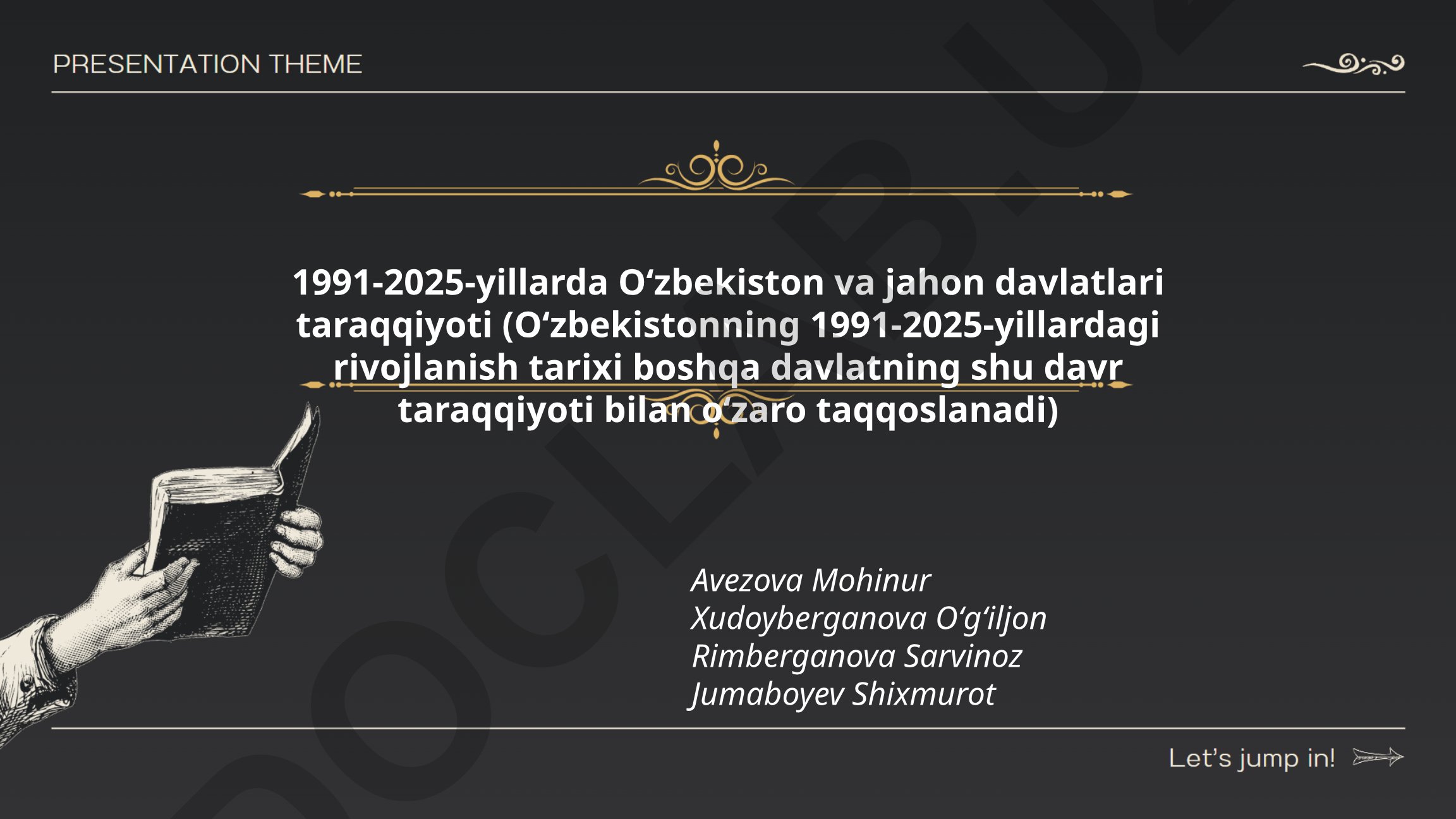 1991-2025-yillarda Oʻzbekiston va jahon davlatlari taraqqiyoti