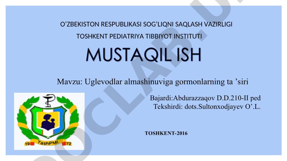 Uglevodlar almashinuviga gormonlarning ta'siri