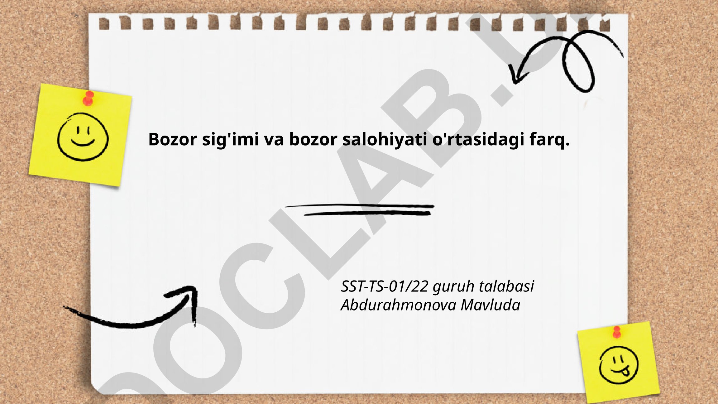 Bozor sig'imi va bozor salohiyati o'rtasidagi farq