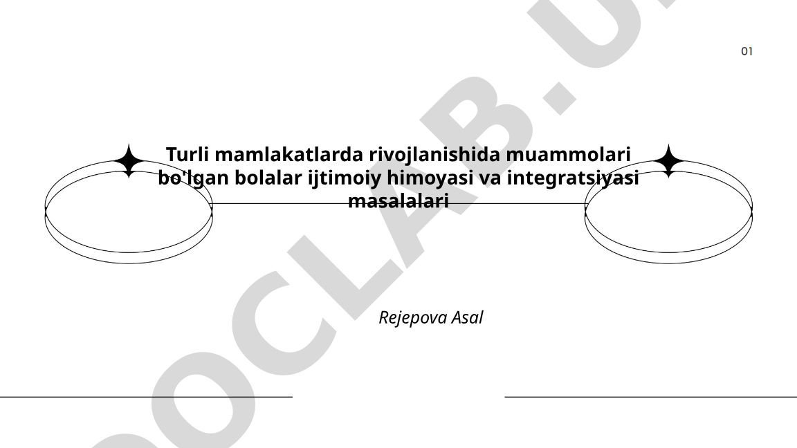 Rivojlanishida muammolari bo'lgan bolalar ijtimoiy himoyasi va integratsiyasi