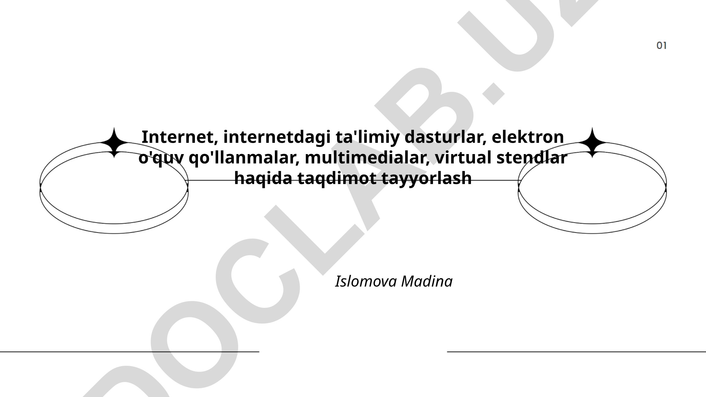 Internet va ta'limda raqamli texnologiyalarning roli