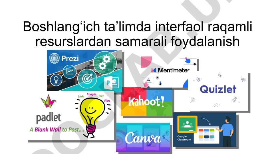 Boshlang‘ich ta’limda interfaol raqamli resurslardan samarali foydalanish