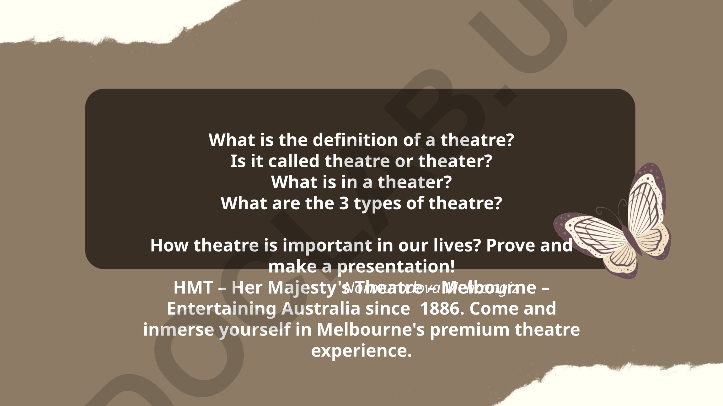 Theatre definition, types, and importance in life