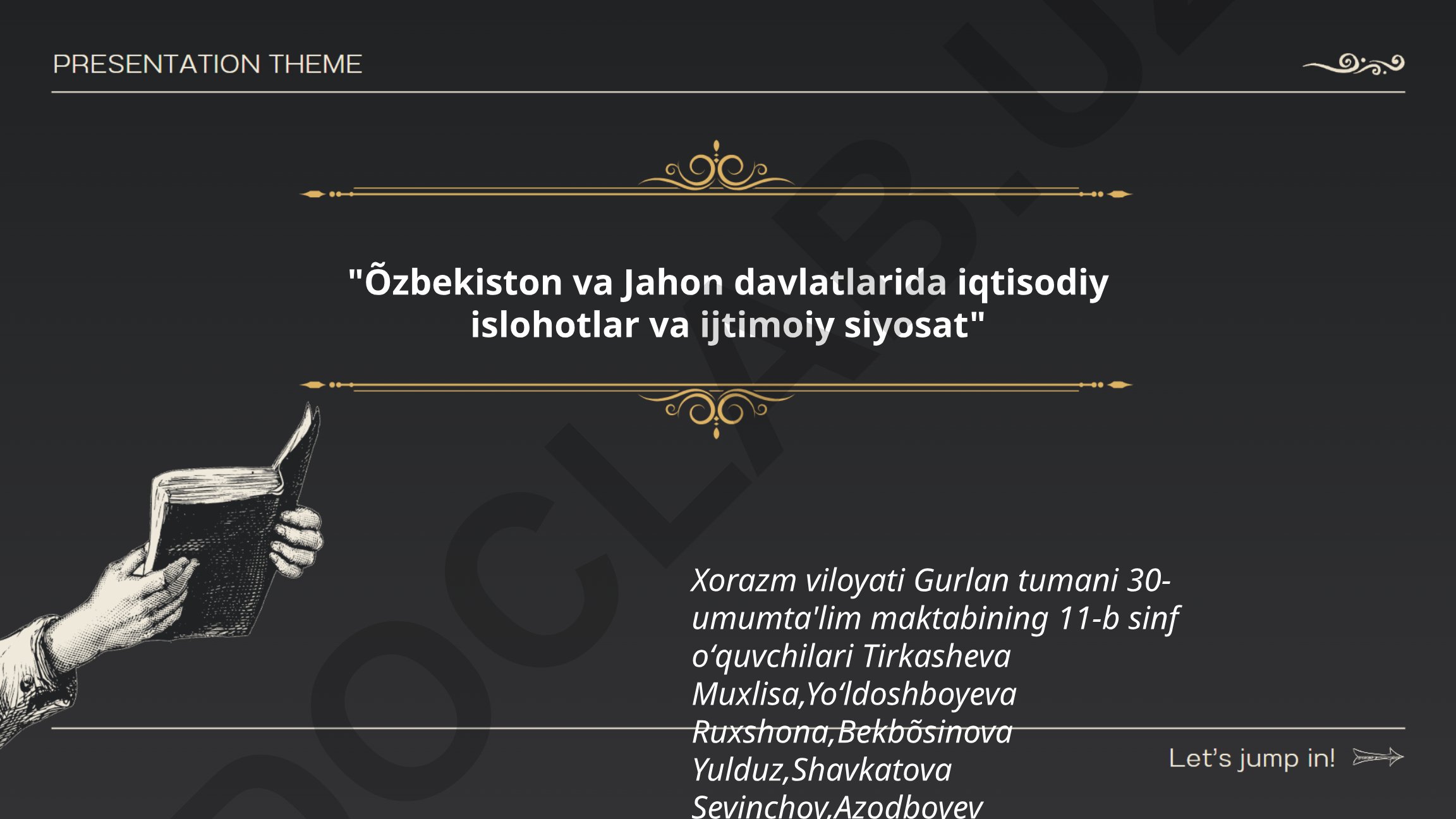 O'zbekiston va jahon davlatlarida iqtisodiy islohotlar va ijtimoiy siyosat
