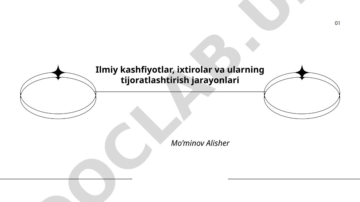 Ilmiy kashfiyotlar, ixtirolar va ularning tijoratlashtirish jarayonlari