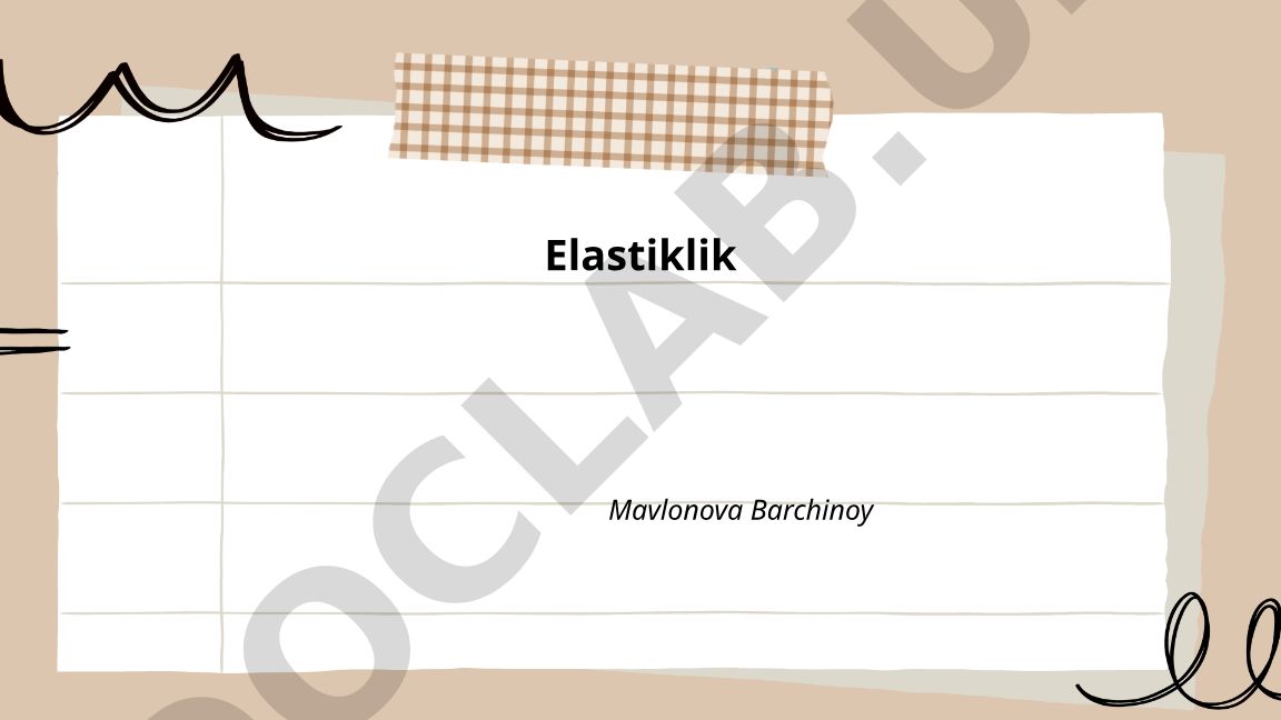Elastiklik tushunchasi va uning iqtisodiyotdagi ahamiyati