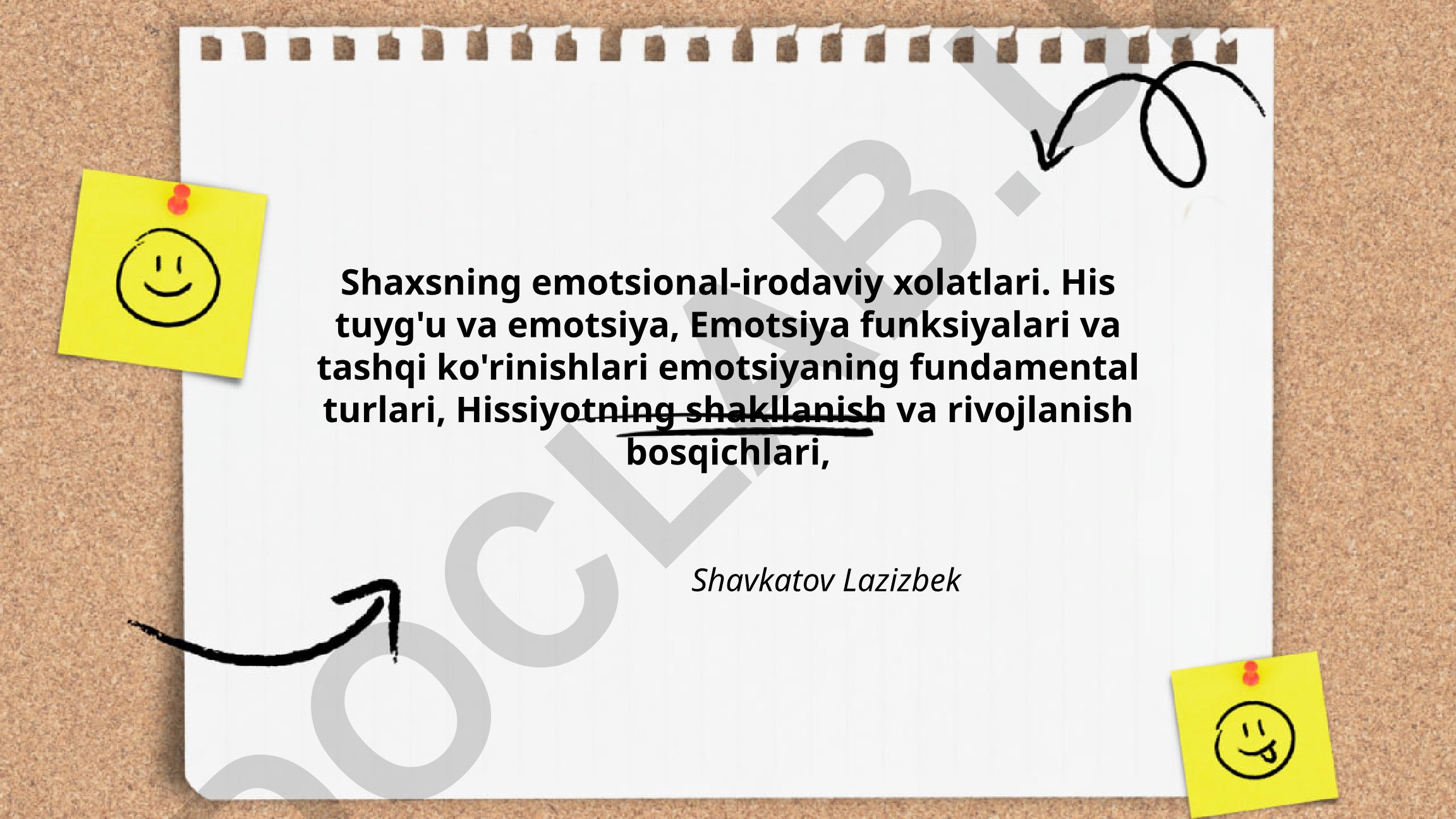 Shaxsning emotsional-irodaviy xolatlari: tushuncha, mohiyati va rivojlanish bosqichlari