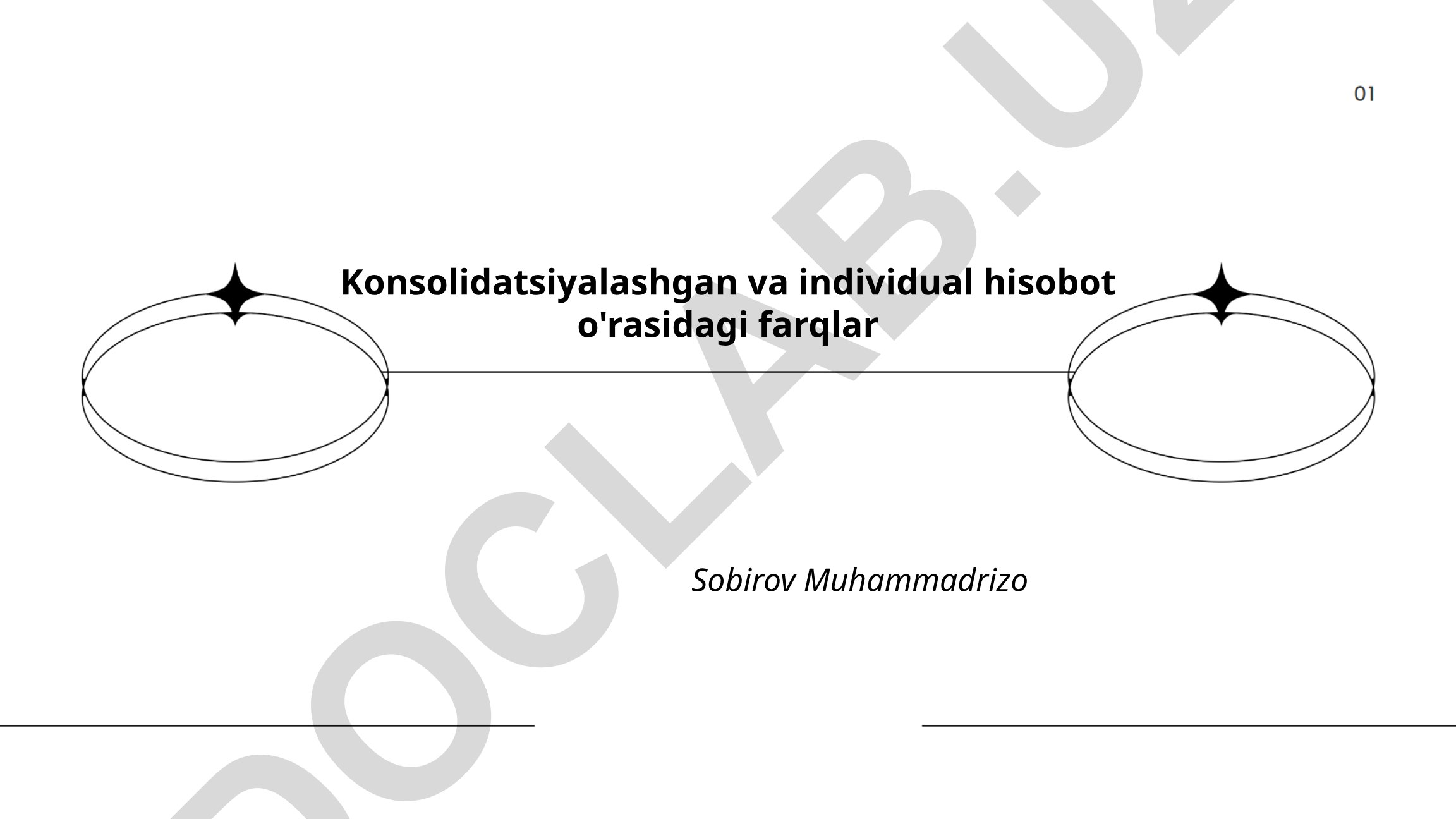 Konsolidatsiyalashgan va individual hisobotlar o'rtasidagi farqlar