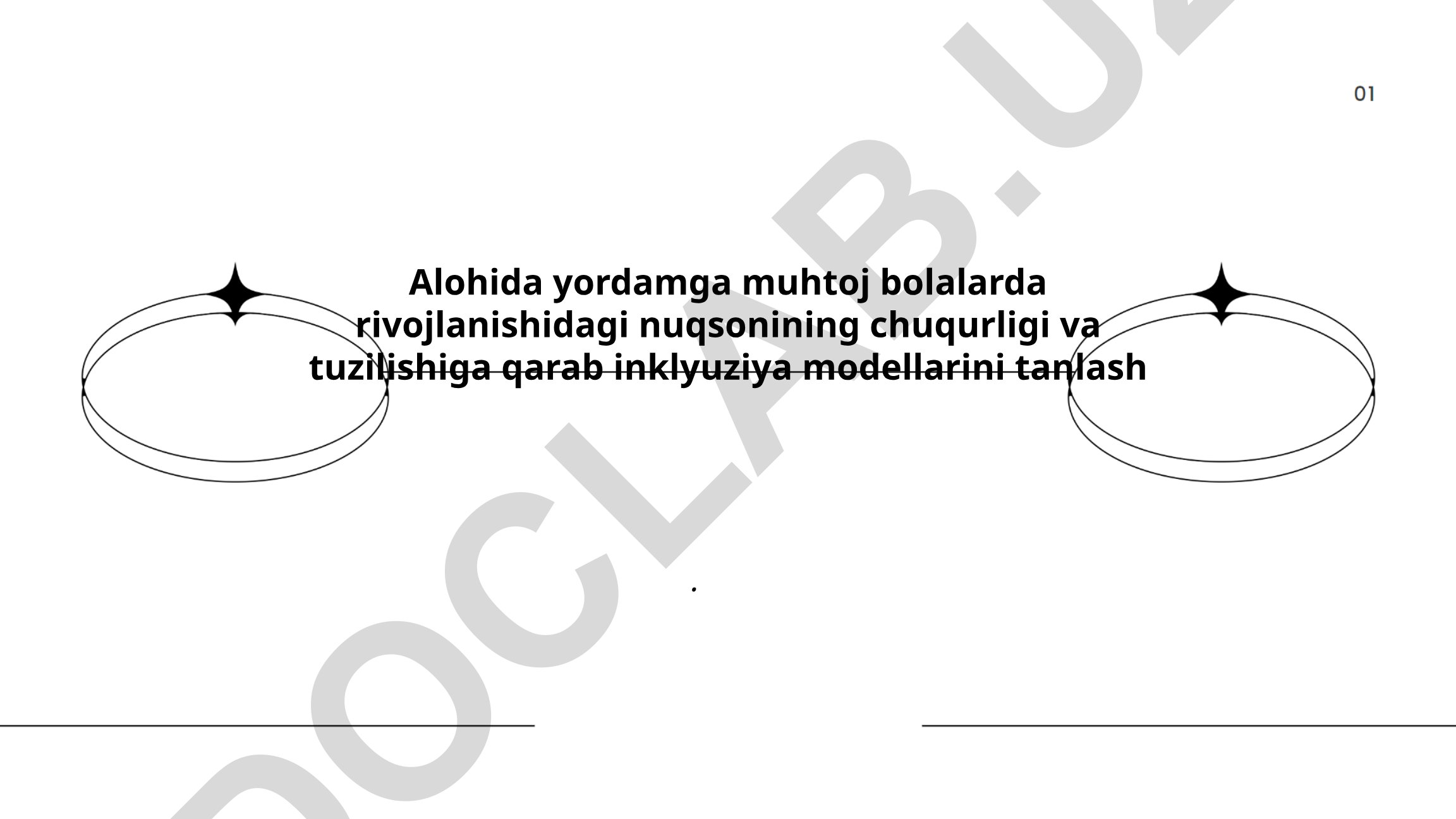 Alohida yordamga muhtoj bolalarda inklyuziya modellarini tanlash