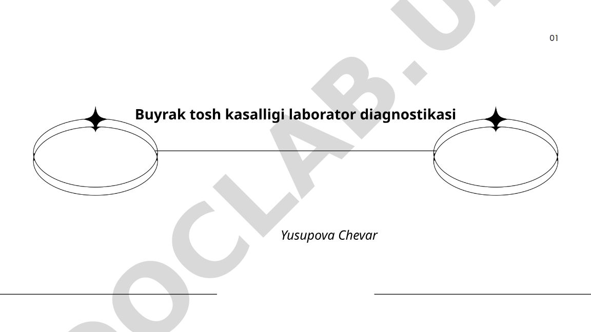 Buyrak tosh kasalligi laborator diagnostikasi