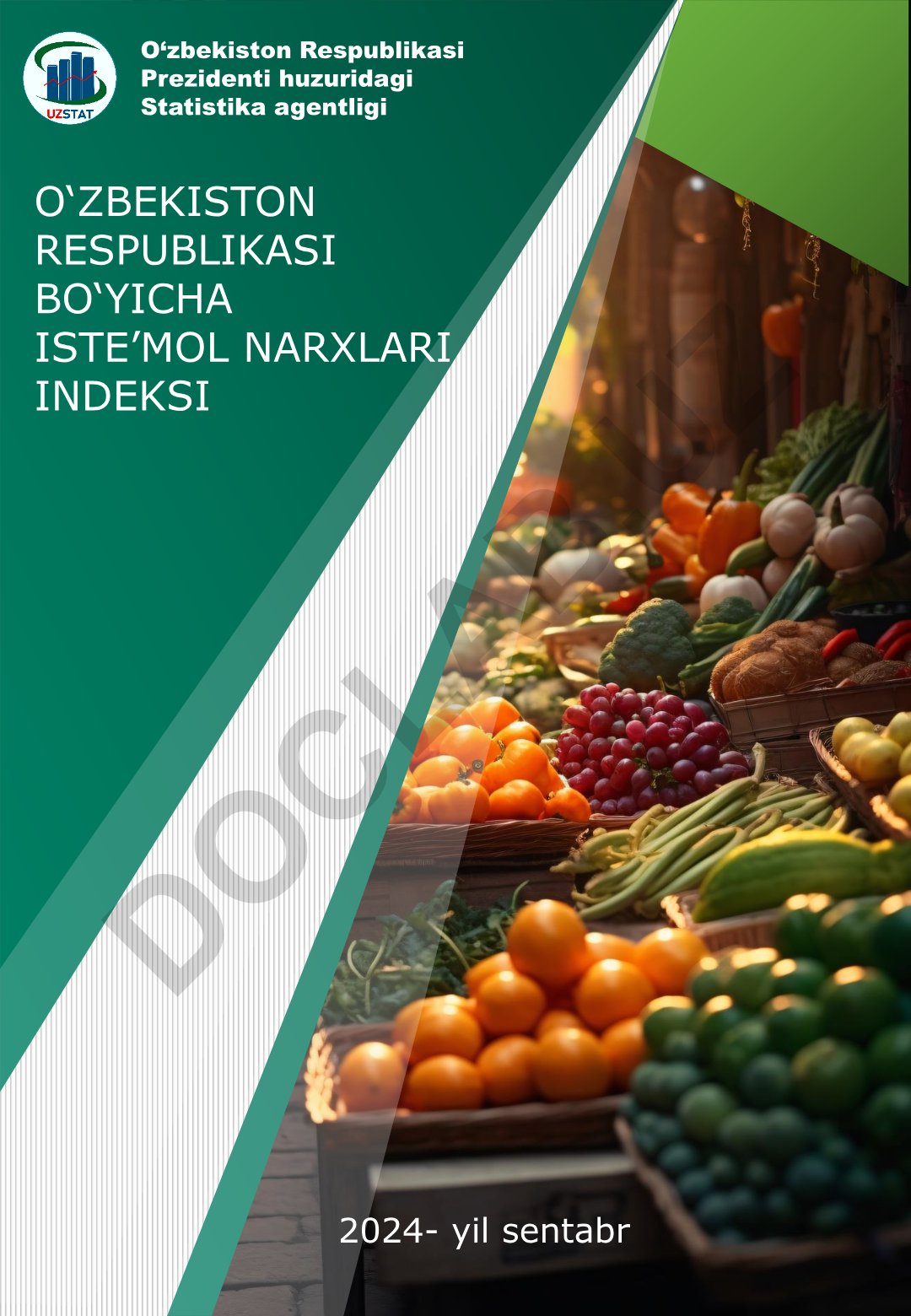 O‘zbekiston Respublikasi bo‘yicha iste’mol narxlari indeksi 2024-yil sentabr
