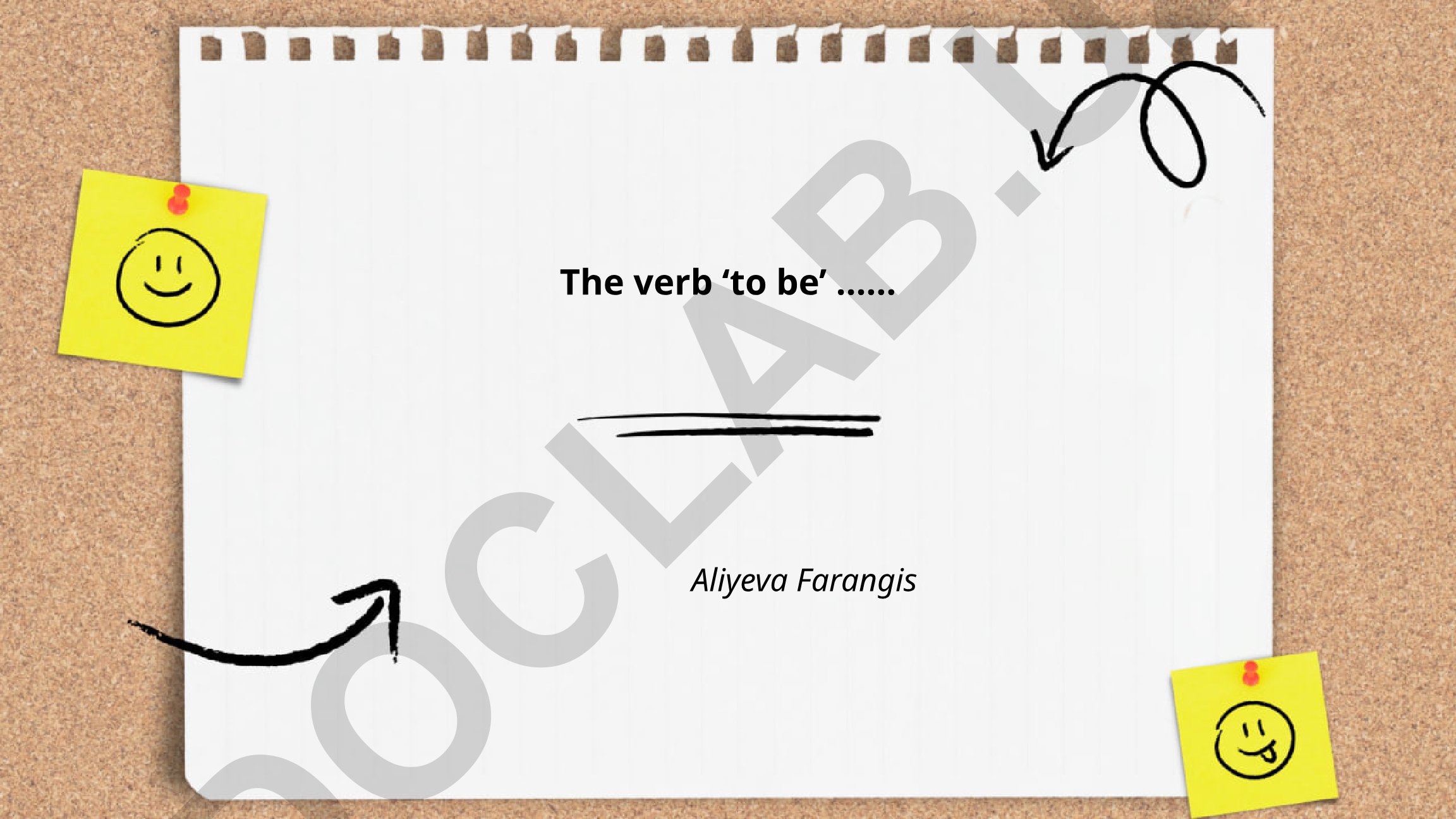The verb 'to be' forms and usage in English grammar