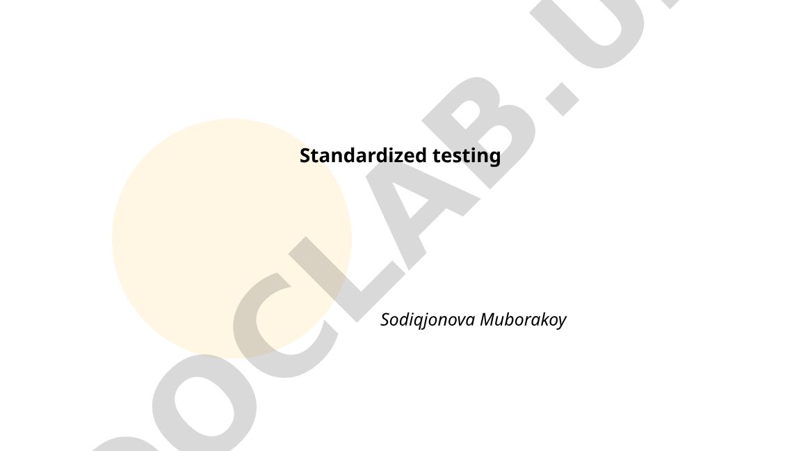 Standardized testing: purpose, history, types and development
