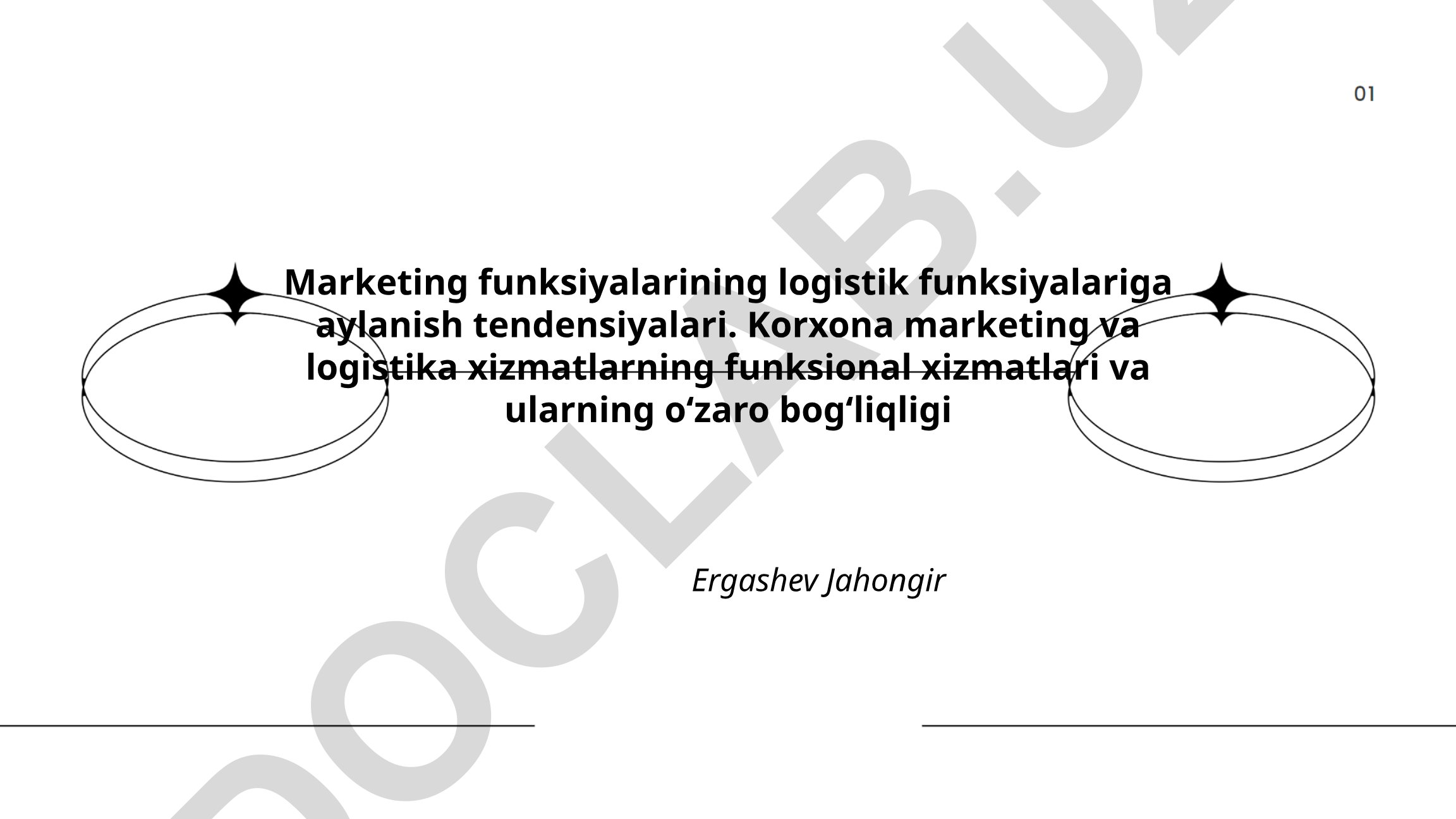 Marketing funksiyalarining logistik funksiyalariga aylanish tendensiyalari