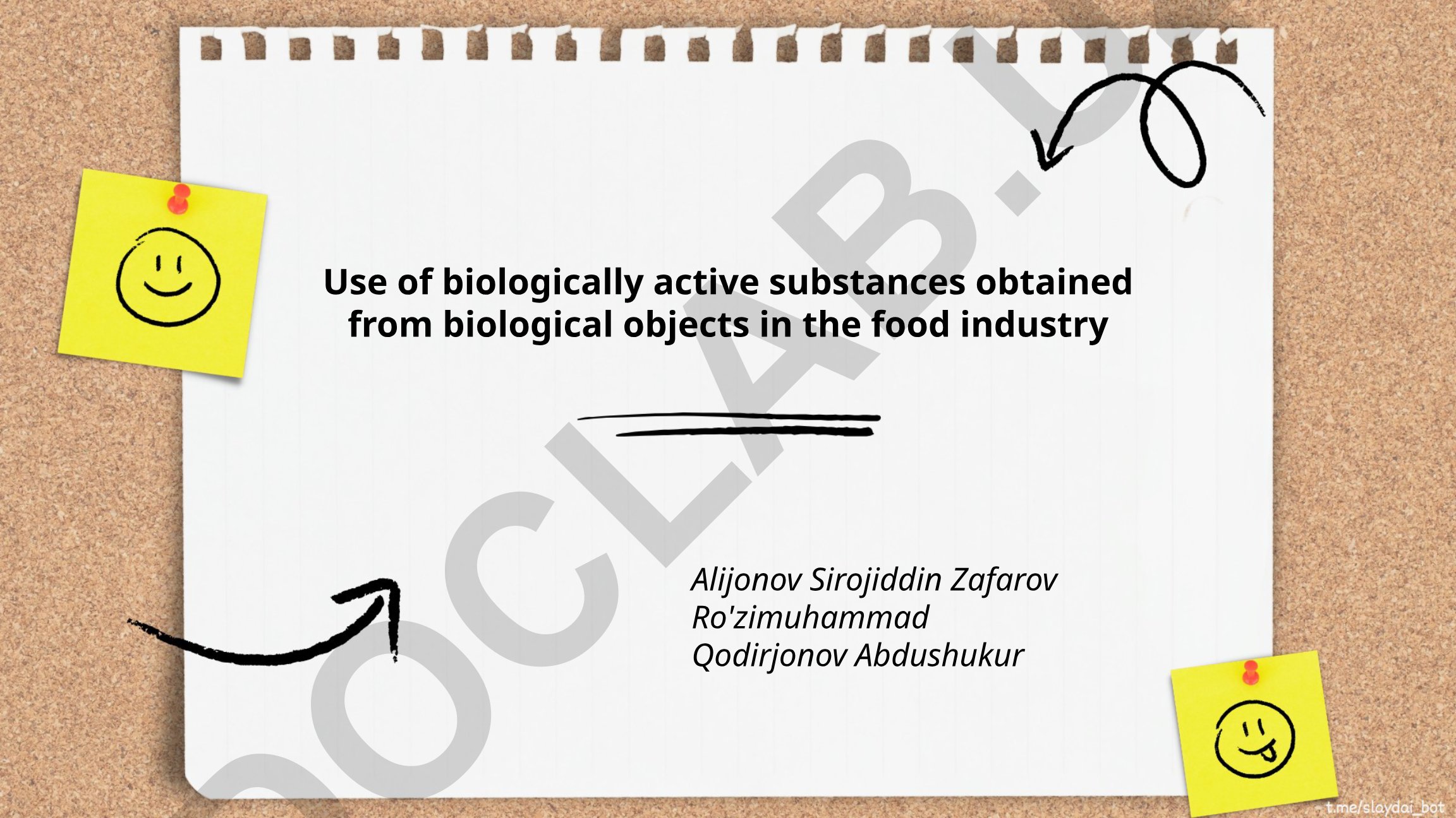 Use of biologically active substances obtained from biological objects in the food industry