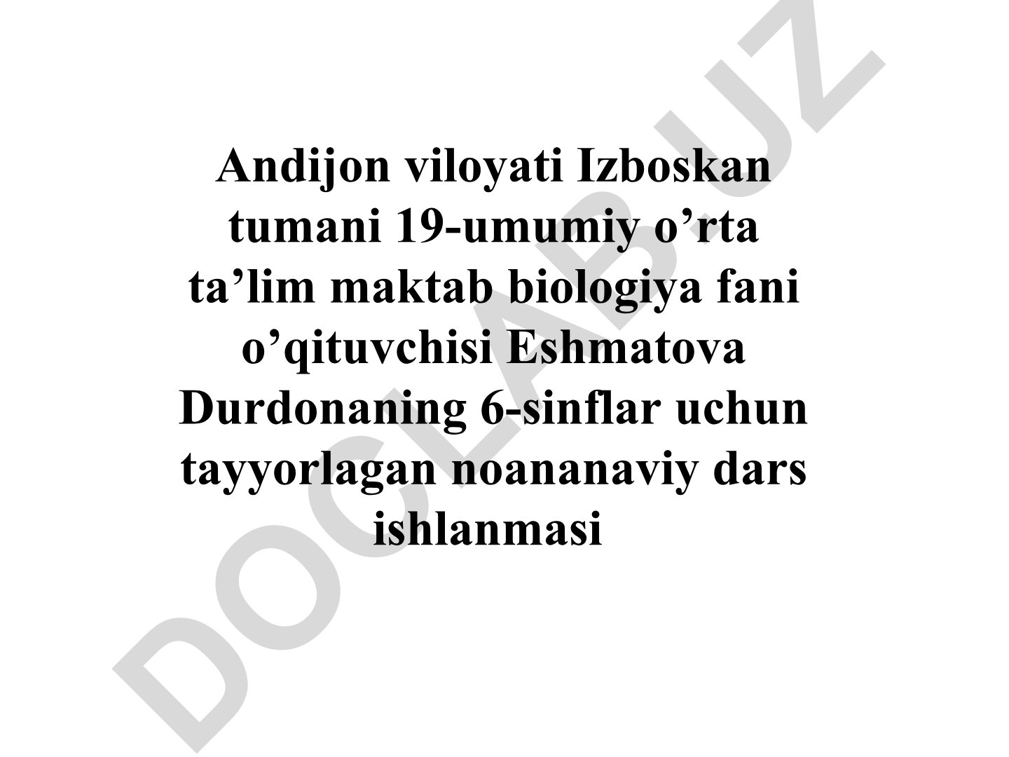 Dunyoda shunday o'simliklar borki, ular kichkina bo'lishiga qaramasdan yuksaklikka talpinadi