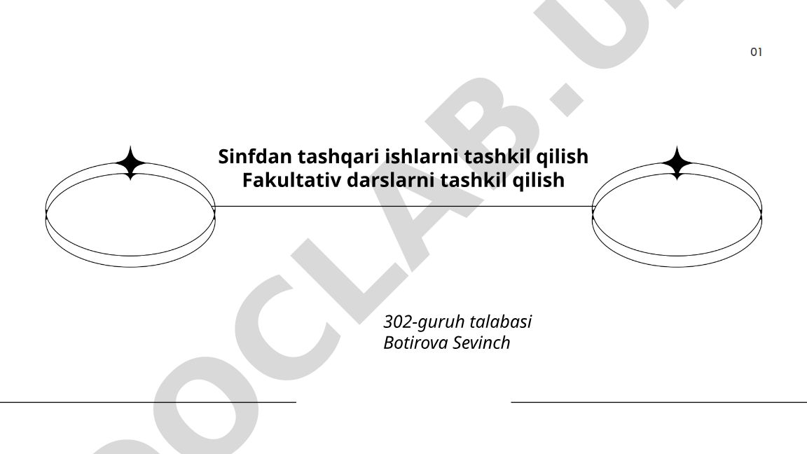Sinfdan tashqari ishlar va fakultativ darslarni tashkil qilish