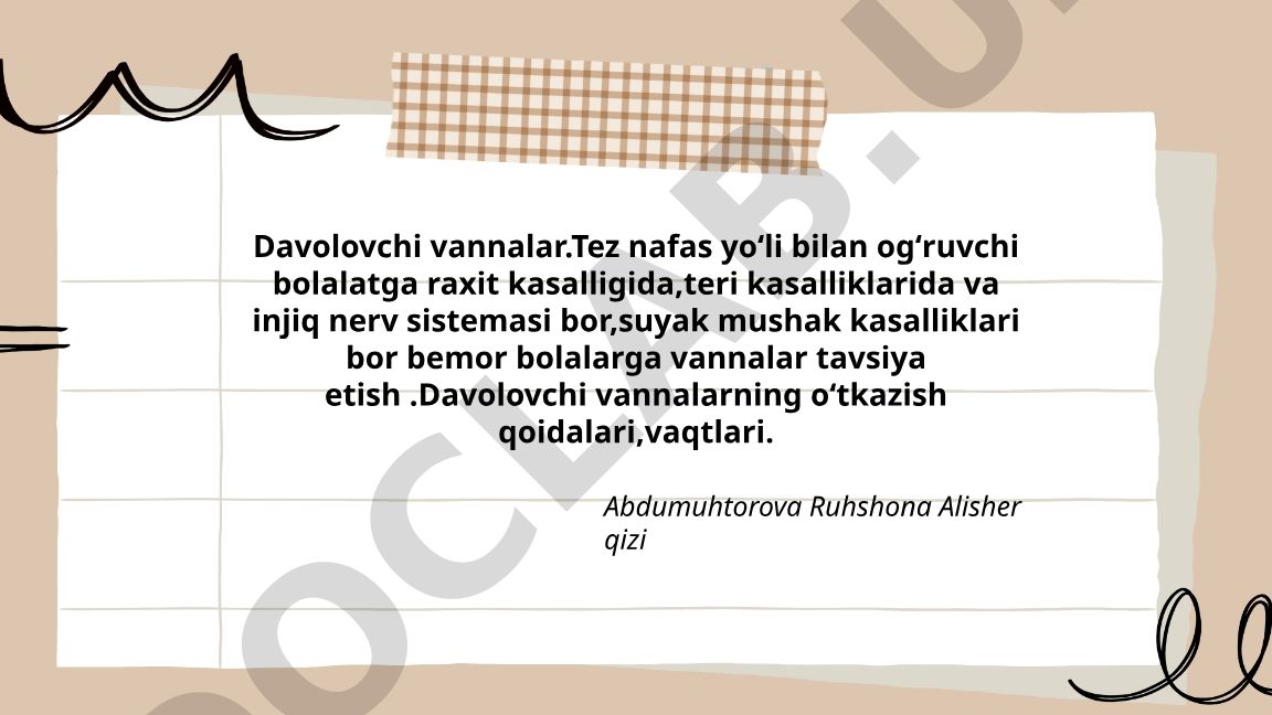 Davolovchi vannalar: tibbiy indikatsiyalar va qo'llash qoidalari