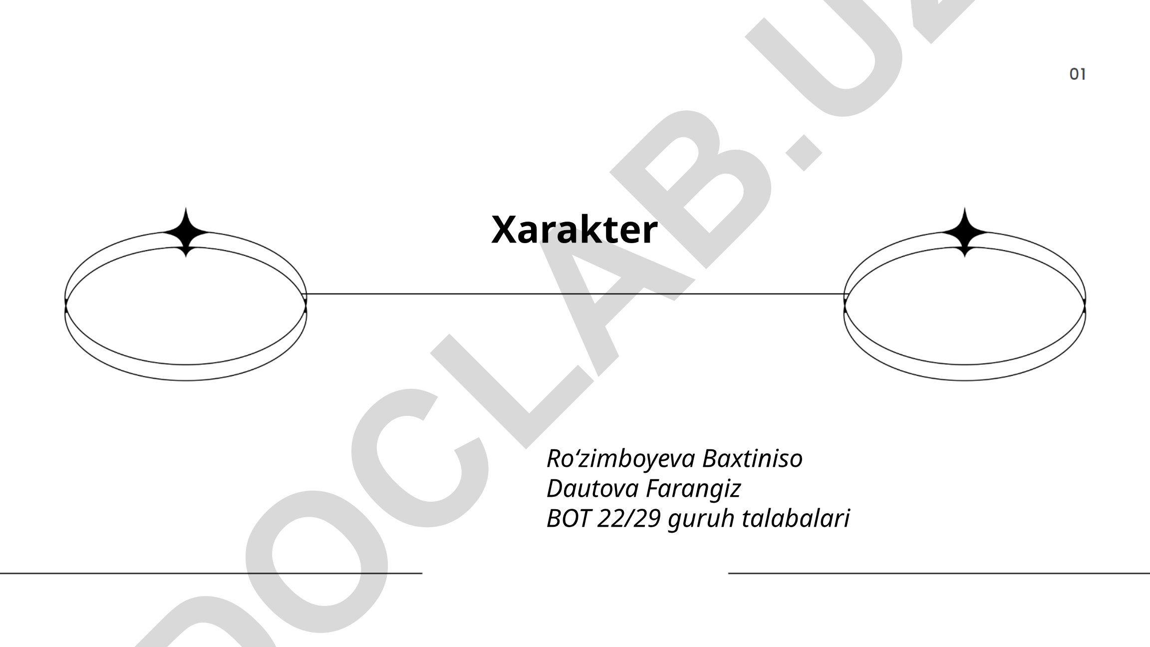 Xarakter turlari va shakllanishi
