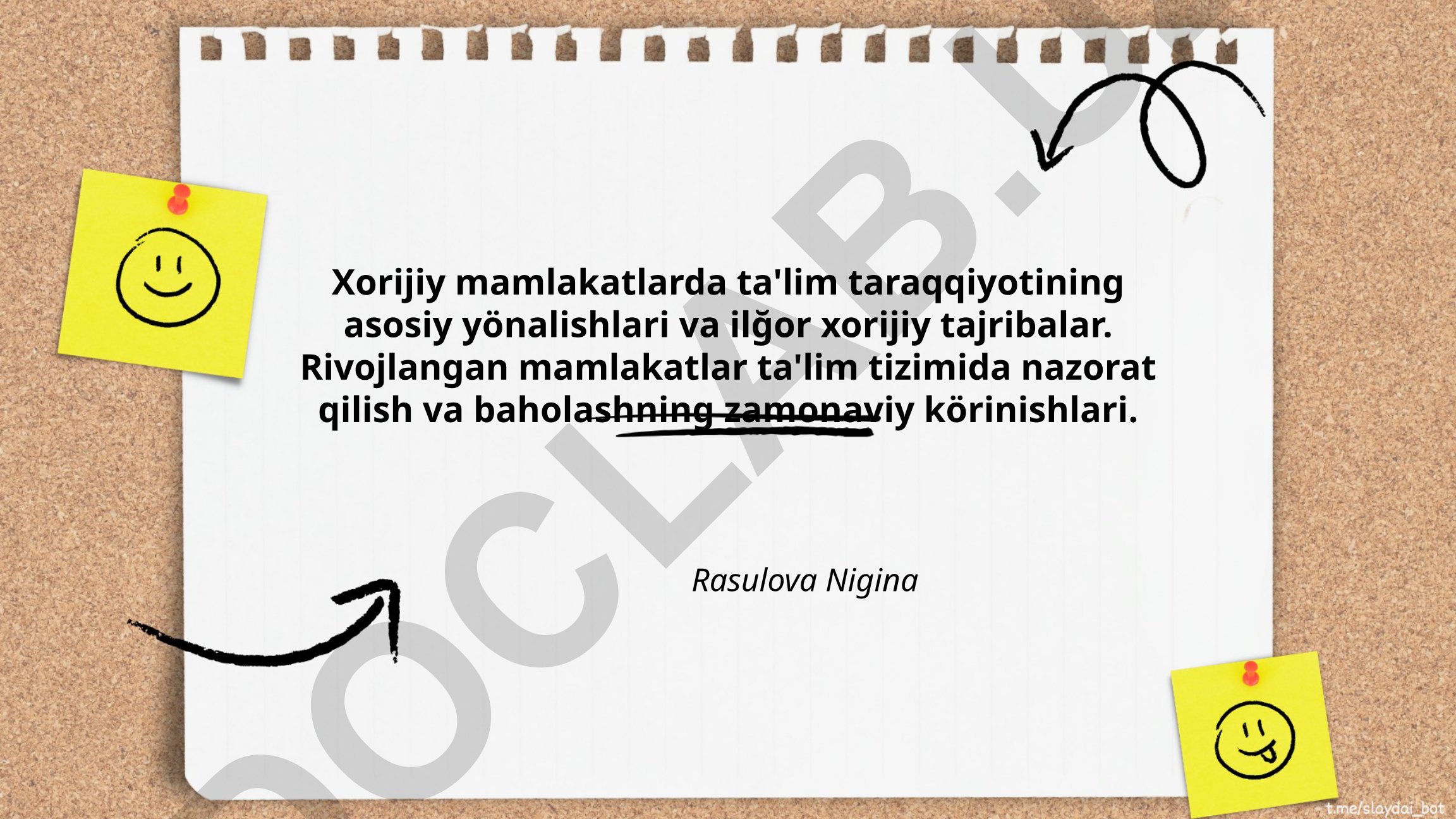Xorijiy mamlakatlarda ta'lim taraqqiyotining asosiy yönalishlari va ilğor xorijiy tajribalar