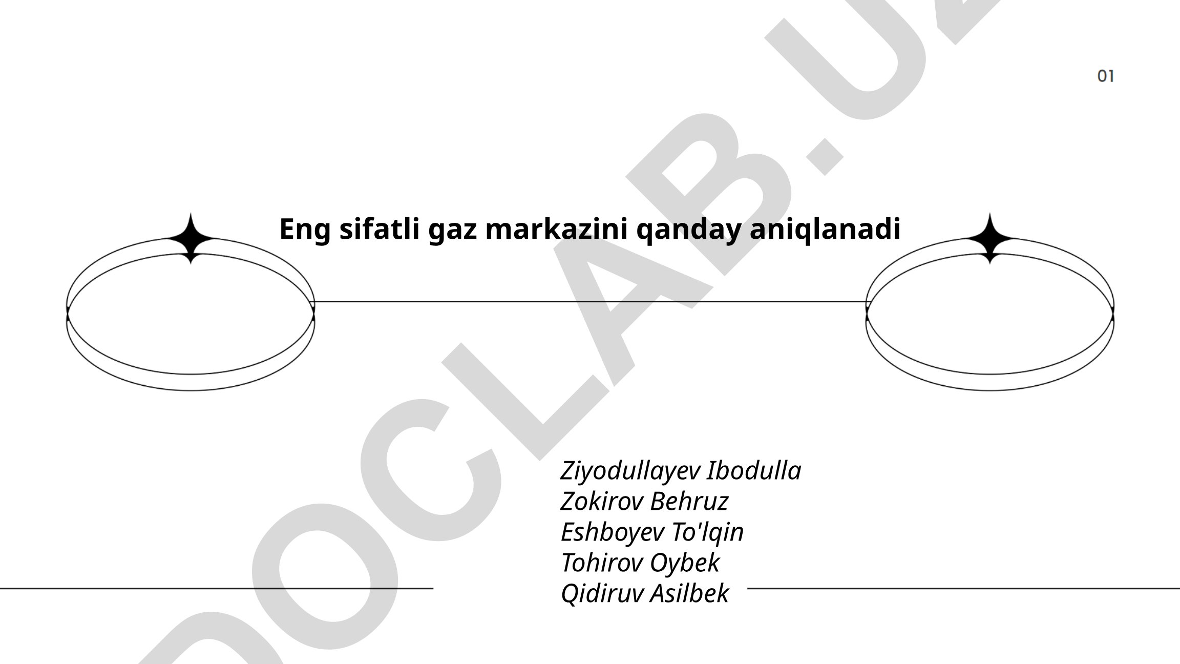 Eng sifatli gaz markazini aniqlash mezonlari