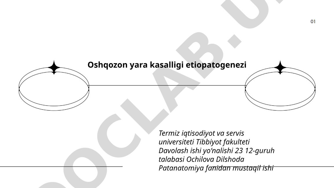 Oshqozon yara kasalligi etiopatogenezi
