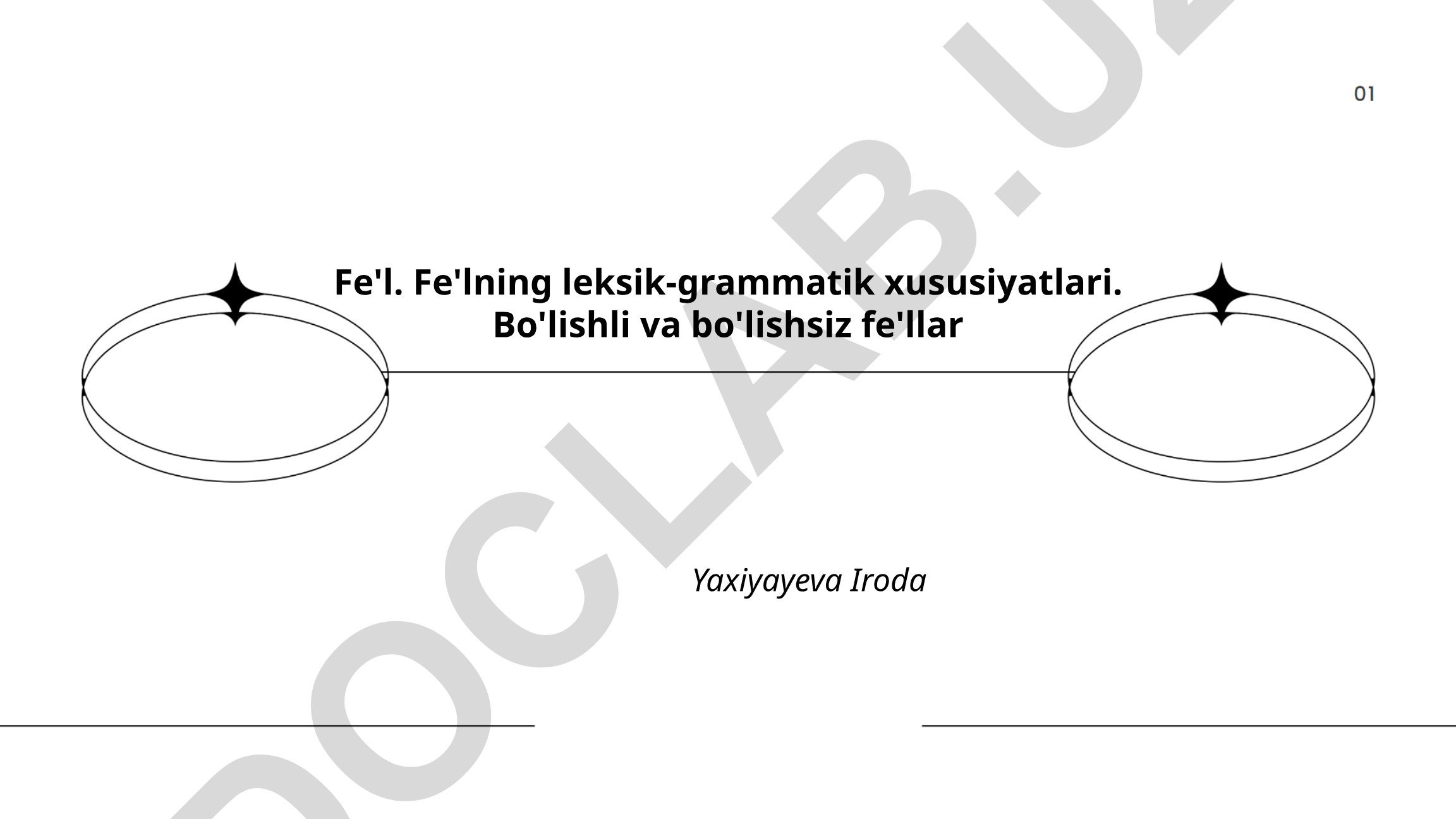 Fe'lning leksik-grammatik xususiyatlari va bo'lishli-bo'lishsiz fe'llar