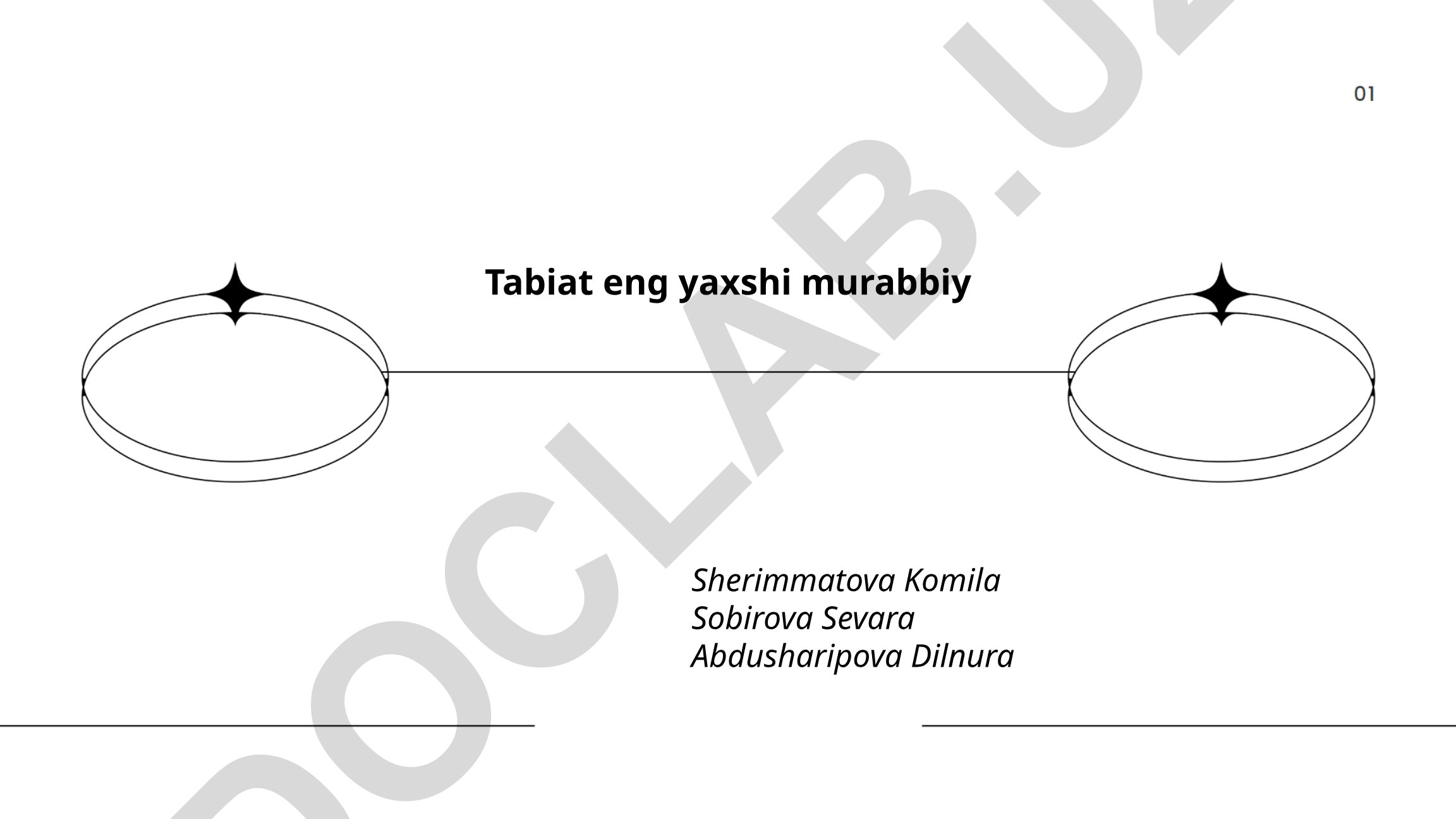 Tabiat orqali ta'lim olish va ilmiy fikrlashni rivojlantirish