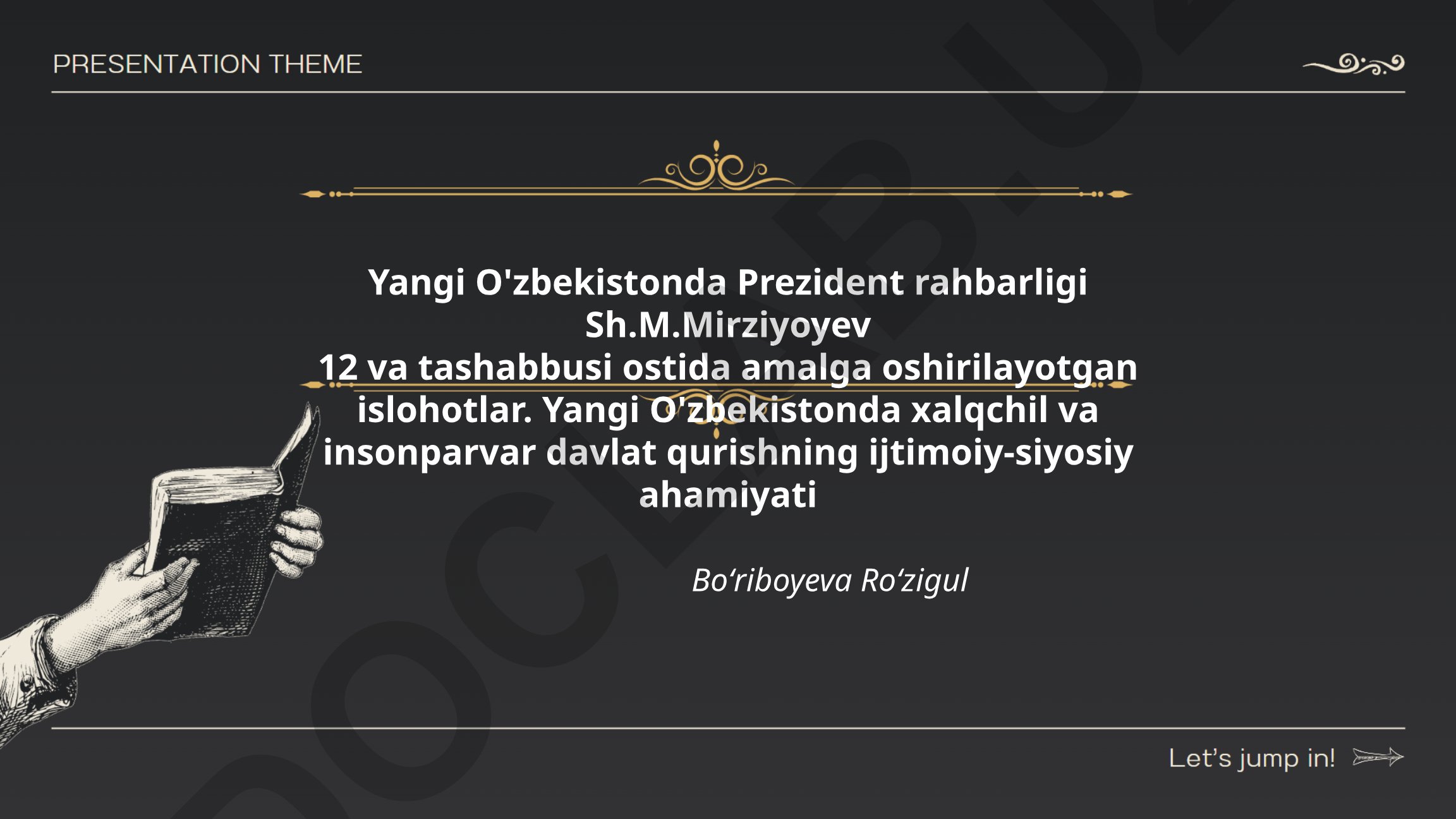 Yangi O'zbekistonda davlat boshqaruvini isloh qilish va ijtimoiy-siyosiy ahamiyati
