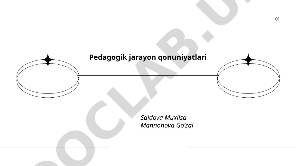 Pedagogik jarayon qonuniyatlari