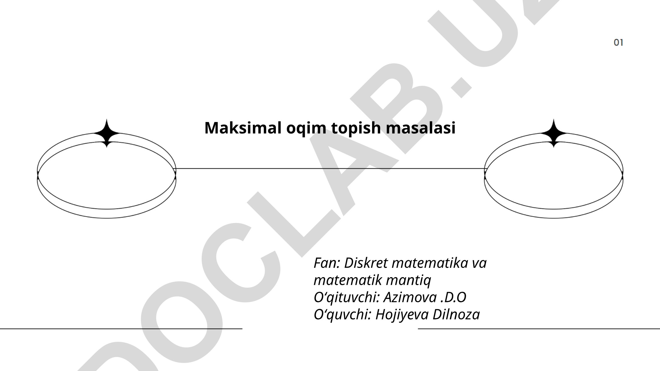 Maksimal oqim topish masalasi